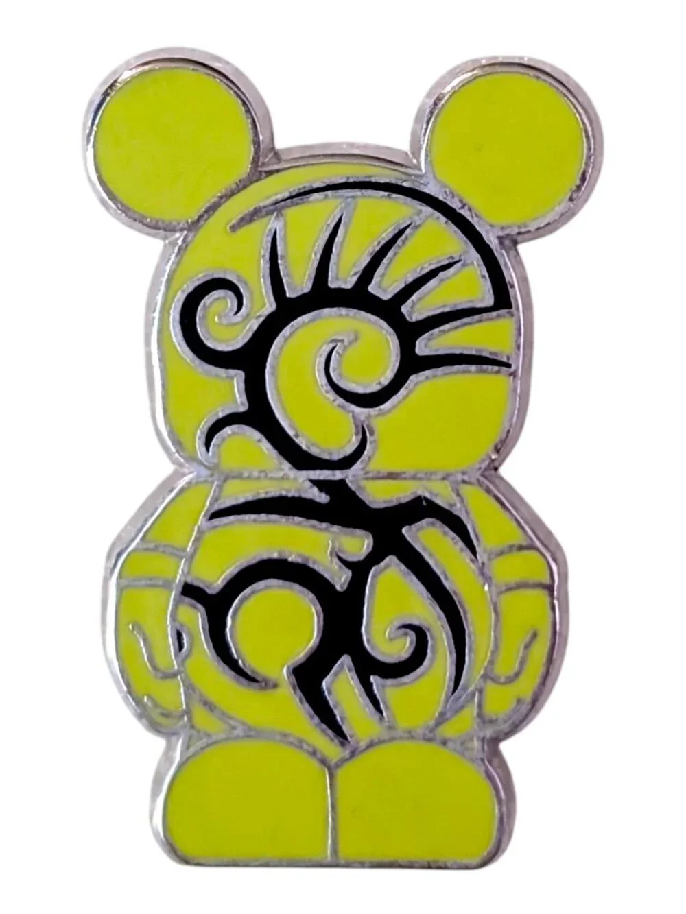 Vinylmation Jr. Disney Pin: Green and Black Tribal Pattern